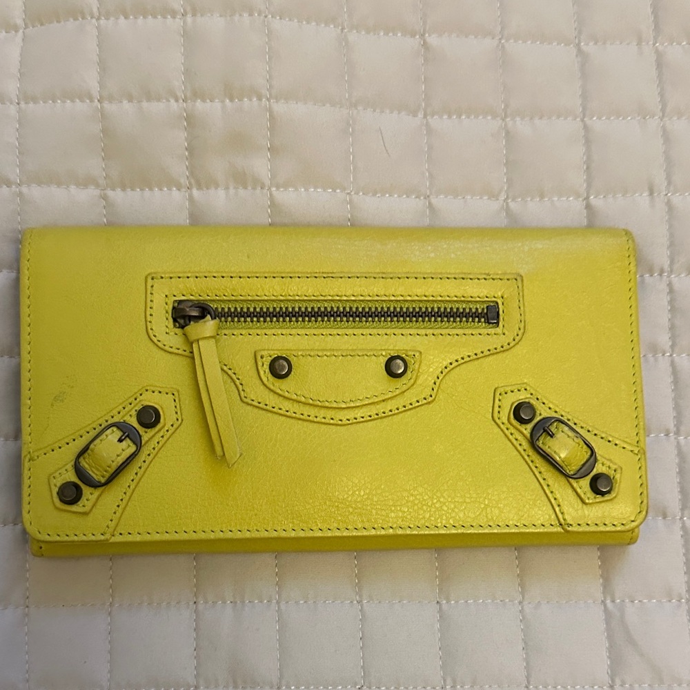 Balenciaga Yellow Women's Wallet